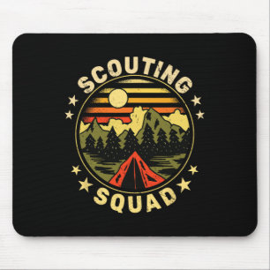 Scouting Squad Vintage Scouts Camping Boy Hiking S Mouse Mat