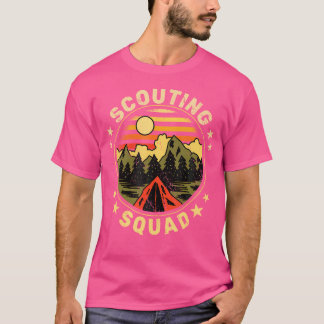 Scouting Squad Vintage Scouts Camping Boy Hiking S T-Shirt