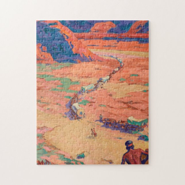 Scouting the Intruders by Maynard Dixon Jigsaw Puzzle (Vertical)