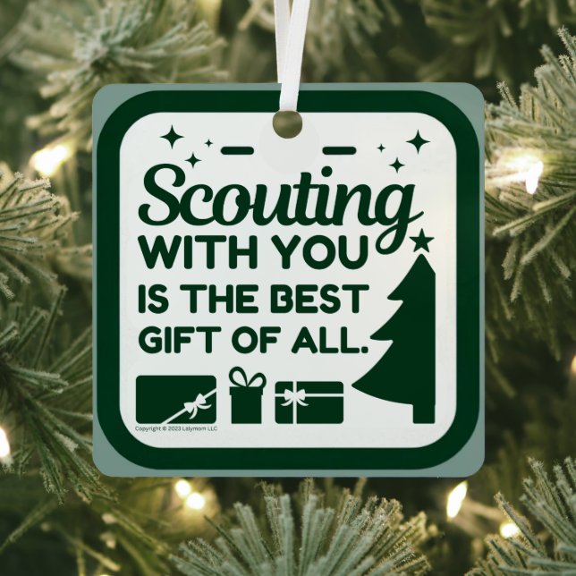 Scouting with you is the best gift metal tree decoration (Insitu)