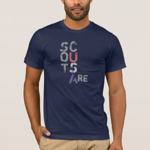 Scouts Are... Etc. Etc. Funny back - highlight USA T-Shirt