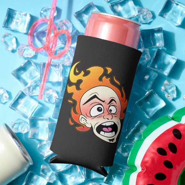 Scovillelicous Fire Foam Slim Seltzer Can Cooler (In Situ Summer)