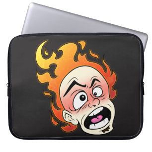 Scovillelicous Fire Head Neoprene Laptop Sleeve