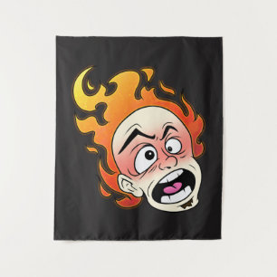 Scovillelicous Fire Head Wall Tapestry