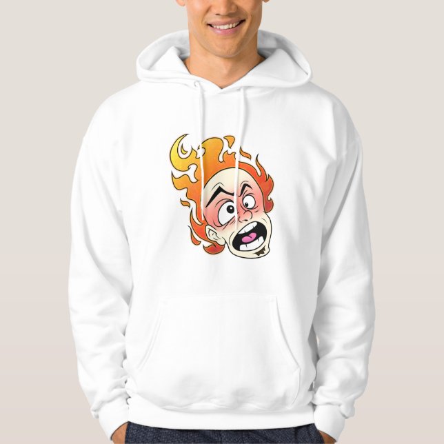 Scovillelicous Fire  Men's Basic Hooded Sweatshirt (Front)