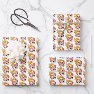 Scovillelicous Wrapping Paper Flat Sheet Set of 3