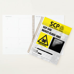 SCP - 546 "A Notebook" Notebook Planner