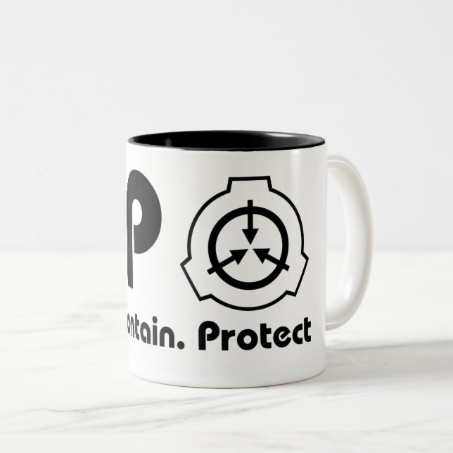 SCP Foundation Mug - Official Beverage Container (Front Right)