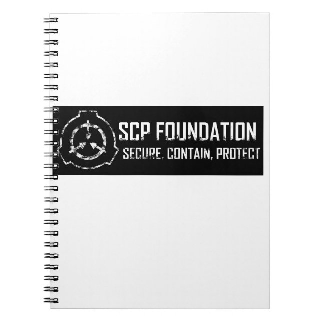 SCP Foundation: Secure. Contain Protect Notebook (Front)