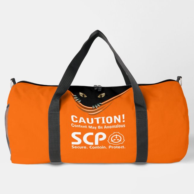 SCP Secure. Contain. Protect Anomalous Content Duffle Bag (Back)