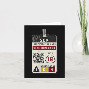 Scp Site Director Id Badge Costume Card