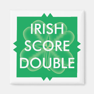Scrabble St. Patrick's Double Score Magnet