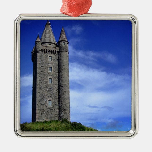 Scrabo Tower Metal Tree Decoration (Front)