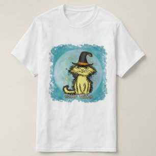 Scraggles Yellow Cat Witch T-Shirt