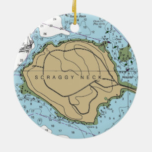 Scraggy Neck Buzzards Bay MA Ceramic Tree Decoration