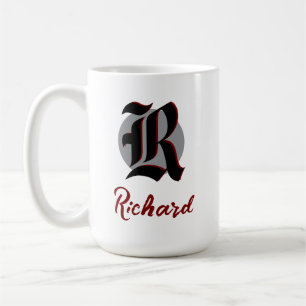 Scramble Golf Dad Vintage Gothic Monogram Name Coffee Mug