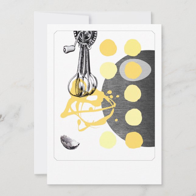Scrambled Eggs - invitation or notecard (Front)