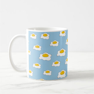 Scrambled eggs pattern. Seamless vintage backgroun Coffee Mug