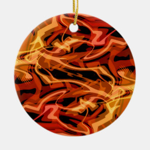 Scrambled Eggs & Peppers Ceramic Tree Decoration
