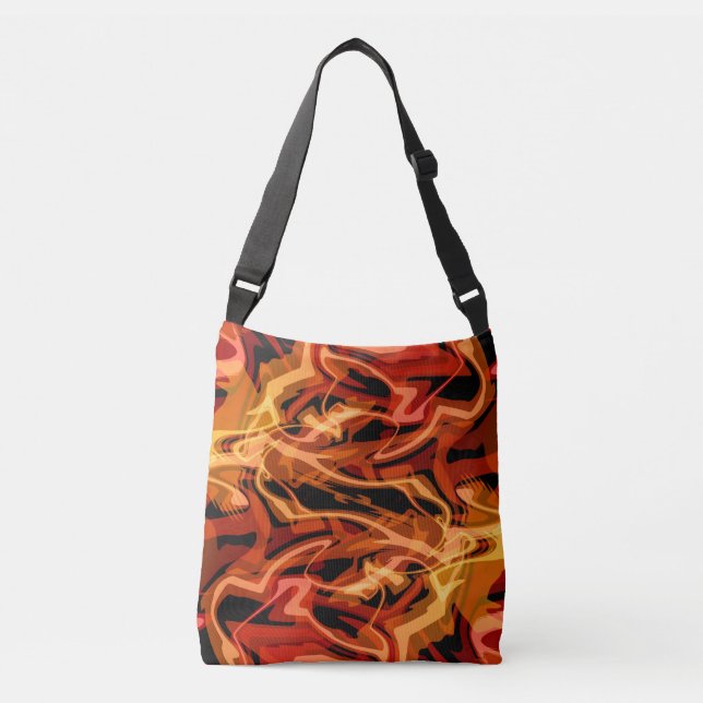 Scrambled Eggs & Peppers  Crossbody Bag (Front)