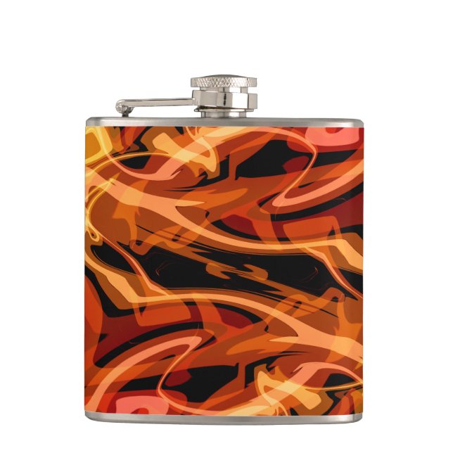 Scrambled Eggs & Peppers  Hip Flask (Front)