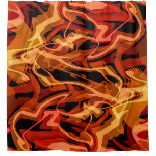 Scrambled Eggs & Peppers Shower Curtain