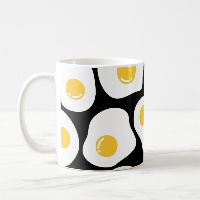 Scrambled Eggs: Quirky Vintage. Coffee Mug (Left)