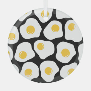Scrambled Eggs: Quirky Vintage. Glass Tree Decoration