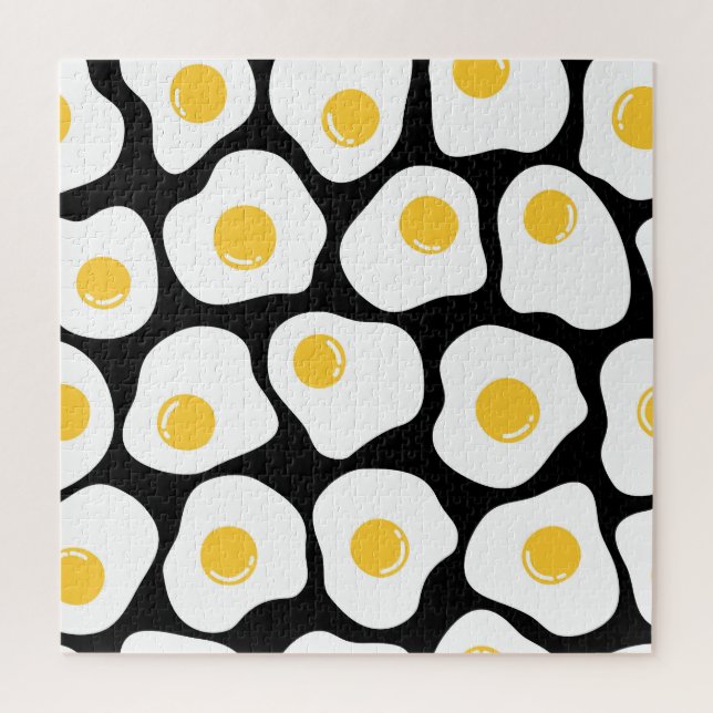 Scrambled Eggs: Quirky Vintage. Jigsaw Puzzle (Vertical)