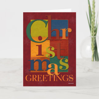 Scrambled Letters Christmas Card