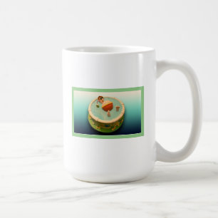 Scrambled letters mug with pool man