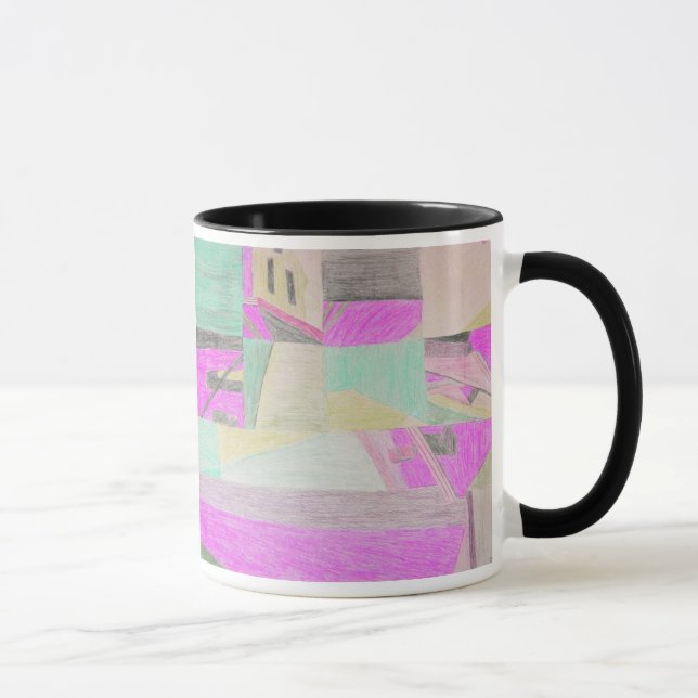 Scrambled scene--magenta mug (Right)