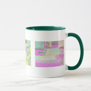 Scrambled scene multicolor mug