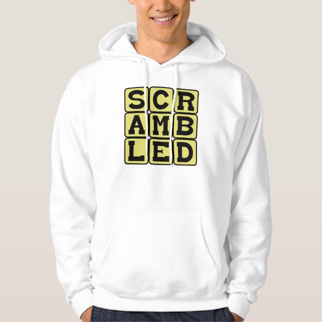 Scrambled, Type of Eggs Hoodie (Front)