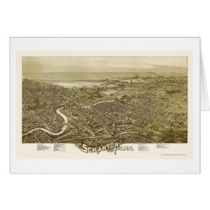 Scranton, PA Panoramic Map - 1890