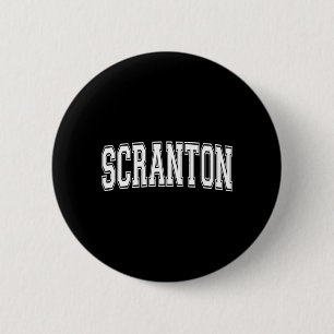 Scranton Pa Pennsylvania Usa Vintage Sport Plain 6 Cm Round Badge