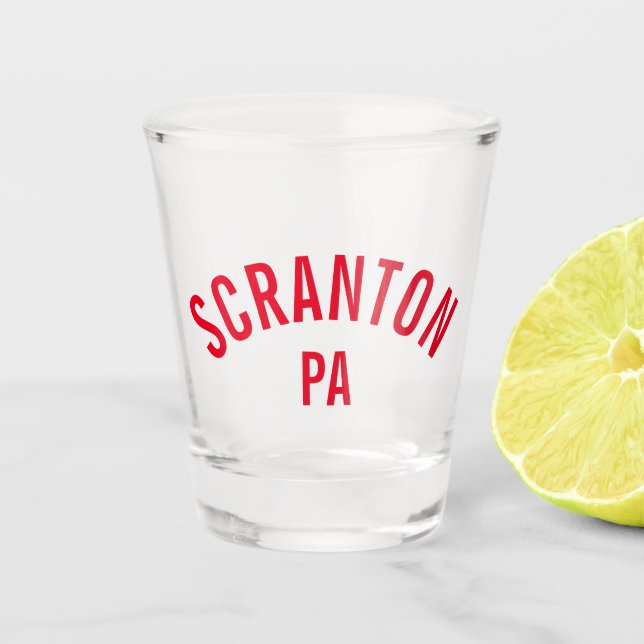 Scranton, PA Shot Glass (Front)