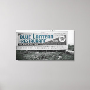 SCRANTON PENNSYLVANIA BLUE LANTERN RESTAURANT CANVAS PRINT