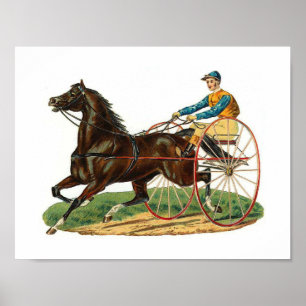 Scrap 4 Vintage American Horse Racing Poster