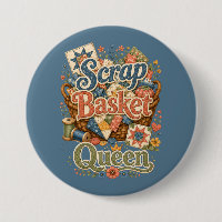 Scrap Basket Queen Quilter Cottagecore
