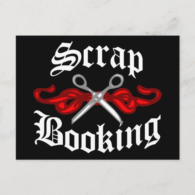 Scrap Booking Tattoo Postcard (Front)
