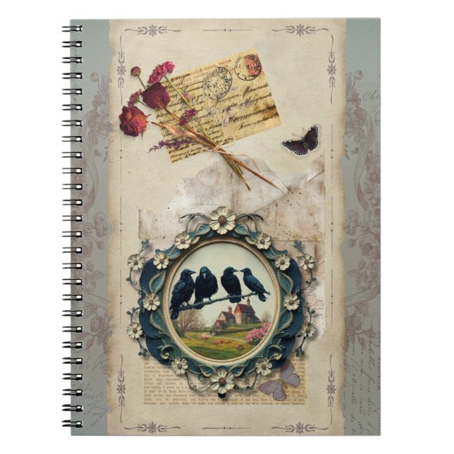 Scrap Booking With Raven's and Roses Notebook (Front)
