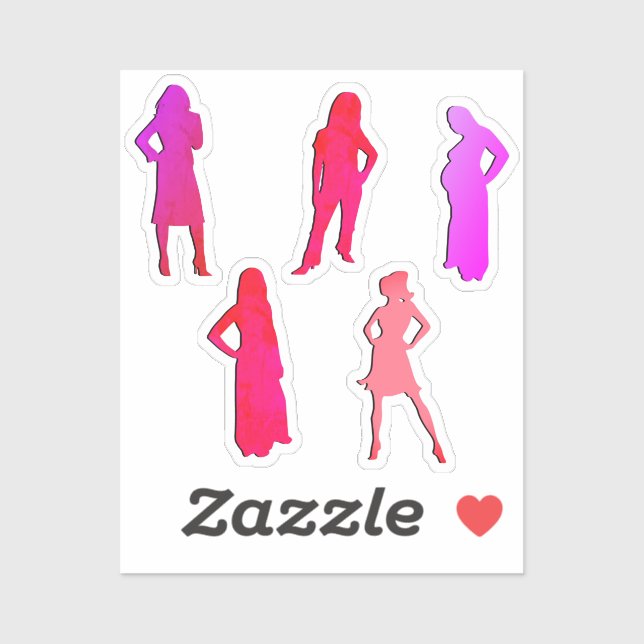 Scrap Booking Women's Silhouette (Sheet)