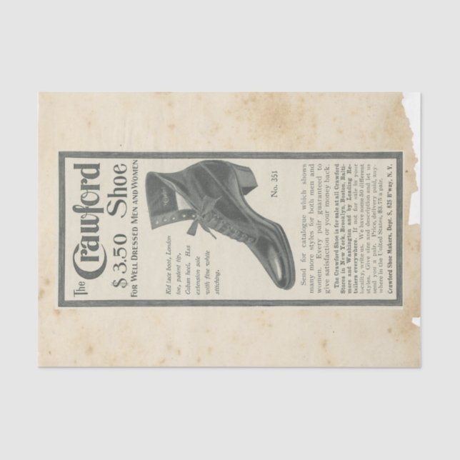 Scrap Ephemera  Design Series #7 Tissue Paper (Front)