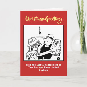 Scrap Metal or Scrapyard Christmas Card