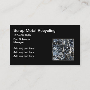Scrap Metal Recycling Business Cards