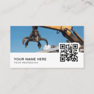 Scrap Metal Recycling  QR Code  Business Card