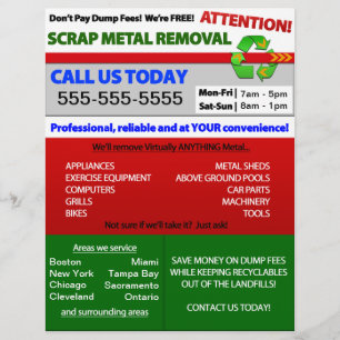 Scrap Metal Removal Flyer