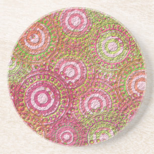 Scrap Paper Effect Coaster