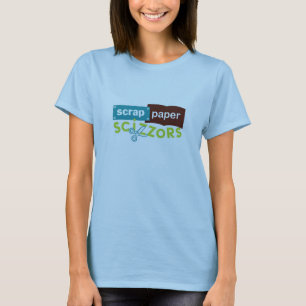 Scrap Paper Scizzors Logo T-Shirt